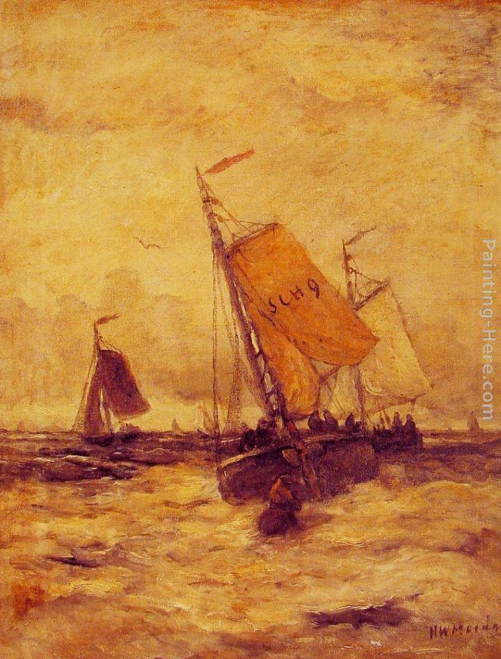 Hendrik Willem Mesdag On a Stormy Sea